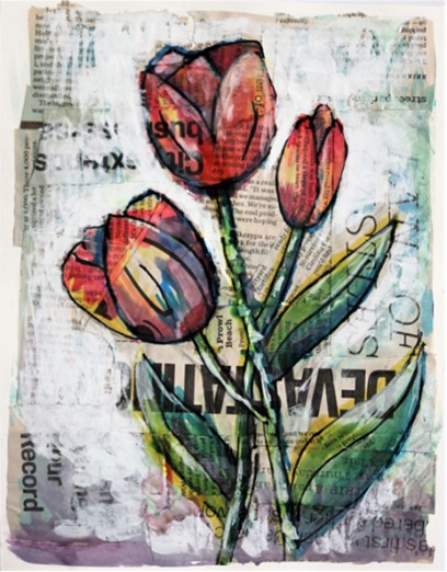 Art Title: Tulips Collage