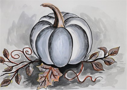 Art Title: The White Pumpkin