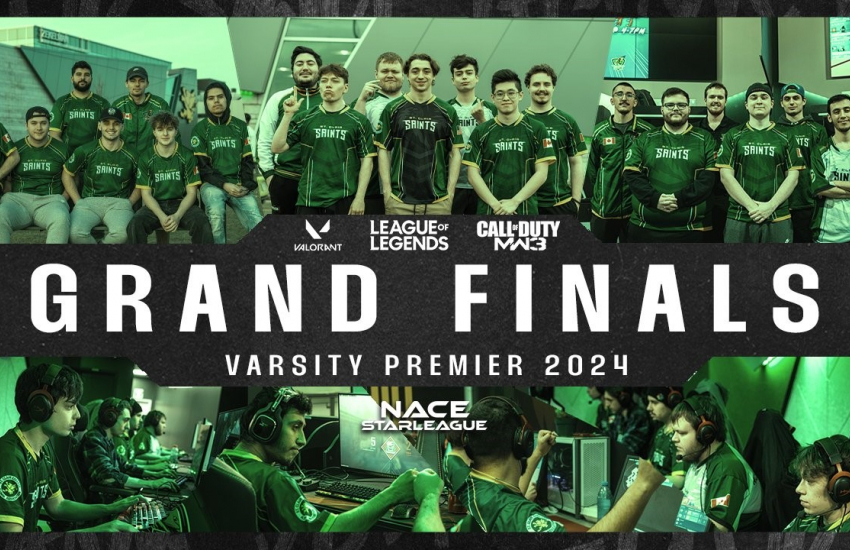 Varsity Premier 2024 Grand Finals collage of gamers