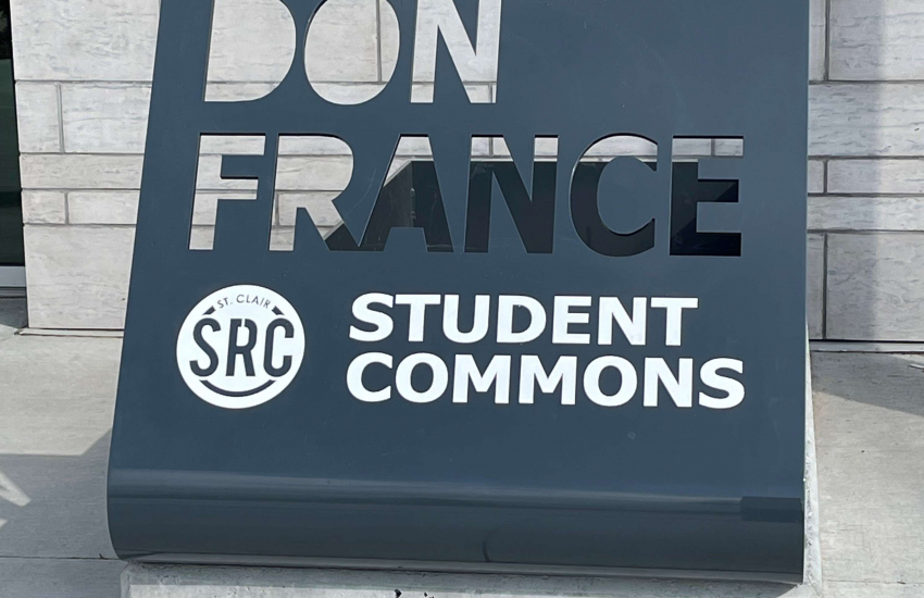 Don France Student Commons signage