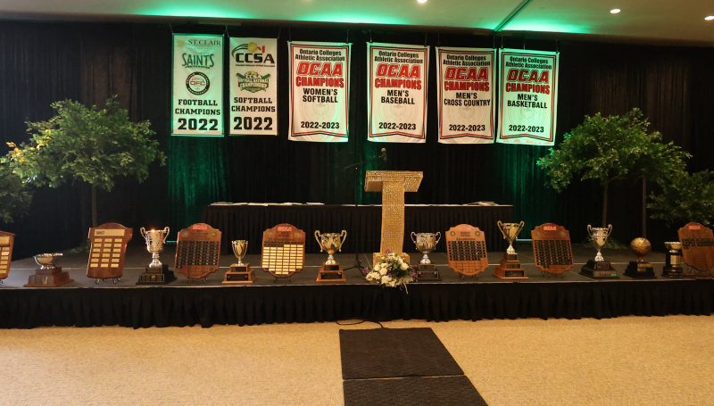 Trophies and banners